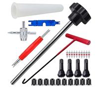 Ensemble D'outils De Tige Valves Pneu Solution Réparation Pneu À Forte Résistance Idéal Pour Le Garage Domicile Ou Les Réparations Routières D'urgence Outil En Métal Forte Résistance