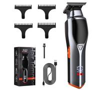 Ensemble d'outils de toilettage pour homme - Appareil de coupe haute puissance avec réglage réglable - Tondeuse à cheveux vintage - Texture ABS - Équipement de salon de coiffure professionnel