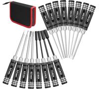 Ensemble d'outils de tournevis hexagonaux RC: 16 pièces, 4 tournevis hexagonaux, 8 tournevis, 4 clés à écrou, tournevis à douille pour quadrirotor télécommandé, hélicoptère, drone FPV, voiture, avion