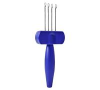 Ensemble d'outils de tricot au crochet - Kit de crochet ergonomique à 4 aiguilles | Outil de loquet de cordon pour tissage et bordure | Équipement de efficace | Artisanat pour projets de