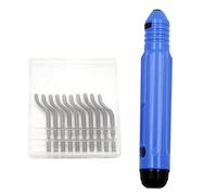 Ensemble d'outils d'ébavurage manuel avec 10 outils pratiques pour enlever les bavures en aluminium et cuivre, décoration d'intérieur, fabrication de bijoux