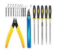 Ensemble D'Outils D'Ébavurage Pour Impression 3D | Kit En Acier Au Carbone Multifonction Portable Pour Ébavurage | Outil D'Ébavurage Pour Impression 3D - Maison Intérieur Bureau Table Miroir Soin Visa