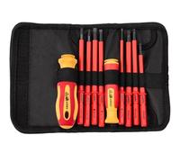 Ensemble d'outils d'électriciens 10pcs, ensembles de tournevis électriques interchangeables, ensembles de tournevis isolés, ensemble dureté élevée pour les projets électriques, domest