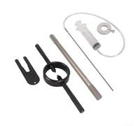 Ensemble d'outils d'entretien de fourche de moto avec bague de mesure du niveau d'huile 0 300 mm et plusieurs tailles de filetage pour un entretien efficace de la cartouche de fourche et du ressort