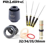 Ensemble d'outils d'essuie-glace pour joint de fourche de vélo vtt, 32/34/35/36mm, outils d'installation de conducteur de joint d'huile de Suspension de vélo, Kit d'éponge d'huile pour joint 32mm Seal
