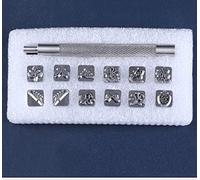 Ensemble d'outils d'estampage en acier, lot de poinçons pour cuir