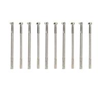 Ensemble d'outils d'estampage en cuir 10 pièces, outils de poinçonnage de tampon en cuir en acier allié avec poignée antidérapante, 2 modèles pour l'artisanat du cuir bricolage,