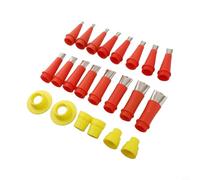 Ensemble d'outils d'étanchéité avec buse en caoutchouc et embouts d'extension pour décoration d'intérieur, 14/16 tailles, kit de buses de calfeutrage compatibles avec silicone Sea (22 pièces)