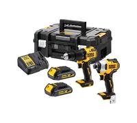 Ensemble d'outils DeWalt DCK2062S2T-QW(DCD709 + DCF809); 18 V; 2x1 5 Ah accu.