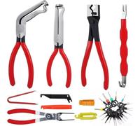 Ensemble d'outils d'extraction de fusible et de relais avec poignées douces au toucher pour une tenue sûre même lorsque les mains sont mouillées ou grasses (D)