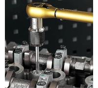 Ensemble d'outils d'extraction de robinet avec douilles réglables et adaptateur de douille de 3/8", tournevis de robinet en acier traité thermiquement pour perceuse manuelle ou cliquet, kit de