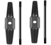 Ensemble d'outils d'extraction de vis à double tête cassée, 6 pièces pour gaucher et kit facile à retirer pour boulons rouillés tenaces, robinets, tuyaux, pommeaux de douche (B)