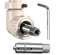 Ensemble D'Outils D'Extraction Pour Tuyaux - Kit De 2 Outils De Démontage Réglables | Extracteur De Vis De Tuyau 12 mm Et 14 mm Avec Clé Hexagonale - Pour Le Démontage De Valve, Filetage, Construction