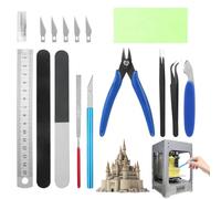 Ensemble d'outils d'imprimante 3D - Kit de construction de modèles en acier inoxydable de 11 pièces | Pour, avions faits à la main, travail de précision, 19x7,5x4 Cm, env. 210 G, Durable, profe