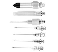 Ensemble d'outils d'injecteur de Graisse : Buses d'aiguille en Acier, compatibilité Haute Pression, Adaptateur de graissage Compact, Connexion filetée | pour Les espaces serrés
