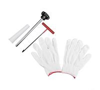 Ensemble d'outils d'installation de valve avec extracteur de tige, crochet et outils d'assistance, gants, pour réparation de pneus et remplacement de noyau de valve sur voitures, camions et motos