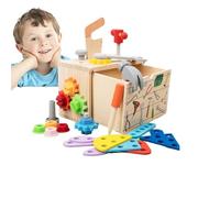 Ensemble d'outils en bois pour , trousse à outils pour tout-petits | Kit d'outils en bois pour faire semblant de jouer | Jeu de rôle d'apprentissage, jouets éducatifs, jouet de Construction STEM pour