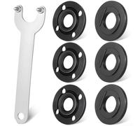 Ensemble d'outils essentiels pour les propriétaires de meuleuses d'angle avec clés à goupille avec 6 écrous à bride intérieure extérieure pour 4 modèles 5/8 à 6