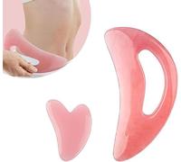 Ensemble d'outils Gua Sha en résine, grand outil de massage Gua Sha et planche Guasha en forme de cœur, grattoir de massage manuel pour le visage, le dos, les jambes, les épaules