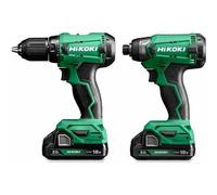 Ensemble d'outils Hikoki KC18DAWCZ (DV18DA + WH18DA); 18 V; 2x2 0 Ah accu.