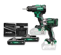 Ensemble d'outils Hikoki KC18DEWFZ (DS18DE + WR18DBDL2); 18 V; 2x4 0 Ah accu.