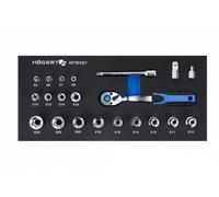 Ensemble d'outils Hogert HT7G127; 3/8''; 22 unités