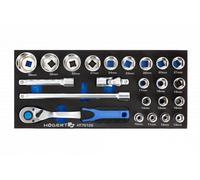 Ensemble d'outils Hogert HT7G128; 23 unités