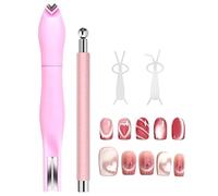 Ensemble d'Outils Magnétique Pour Ongles - Matériel De Manucure Décorative Avec Aimants - Stylo Magnétique Pour Vernis Gel - Pour Femme, Amies, Sœurs, Adolescentes, Maison Et Salon