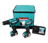 Ensemble d'outils Makita CLX224A (DF333D + TD110D); 12 V; 2x2,0 Ah accu.