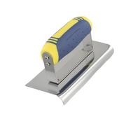 Ensemble d'outils pour béton en Acier Inoxydable pour Bordure à béton, Rainureuse pour ciment et béton, ensemble d'outils de rainurage pour la finition du plâtre et du ciment (Angle de virage)