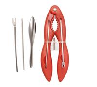 Ensemble d'outils pour craquelins de fruits de mer, craquelins de homard et pics,Outils de cueillette de crabe Ensemble d'ustensiles à pinces de crabe en acier inoxydable | Outils de fruits de mer ant