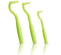 Ensemble d'outils pour enlever les tiques pour animaux de compagnie, 3 tailles, vert citron, pour chiens, chats et humains