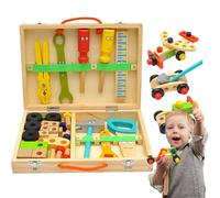 Ensemble d'outils pour | Kit de construction en bois pour jeu symbolique | Outils pour , pour maison, crèche, cadeau pour de 2 à 4 ans