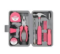 Ensemble D'outils Pour La Maison - Kit Pour La Maison Avec Petite Boîte À Outils | Ensemble D'outils Pour La Maison De 24 Pièces, Kit De Cassette À Outils Portables Rose, Outils Et Améliorations Do