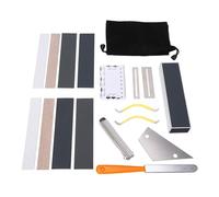 Ensemble d'outils pour lutherie de guitare, 18 pièces, kit d'entretien multifonctionnel pour guitare avec lime à frettes et papiers abrasifs, pour la réparation et le réglage des g