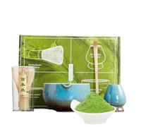 Ensemble d'outils pour matcha, kit traditionnel de cérémonie du thé - Lot de 4 ustensiles de cuisine traditionnels pour femme, fille, anniversaire, ami, cuisine, Noël, maison