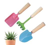 Ensemble d'outils pour succulentes, pelle de jardin à manche en bois - Kit de pelle de jardin combiné extérieur - Design ergonomique Outils pour pour pelouse, patio, ferme, cour et p