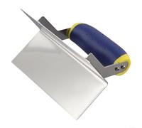 Ensemble d'outils professionnels en acier inoxydable pour bordure à béton avec poignée ergonomique pour plâtre, ciment rainuré, travaux de finition (d)