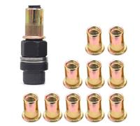 Ensemble d'outils professionnels manuels en alliage d'aluminium avec têtes remplaçables pour une utilisation facile du travail des métaux et réparation en alliage d'aluminium