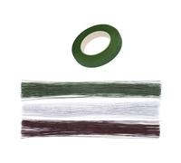 Ensemble d'outils professionnels pour l'art des fleurs sèches - Ensemble complet d'outils d'arrangement de fleurs sèches avec fil et ruban adhésif pour les amateurs de jardinage