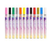 Ensemble D'outils Professionnels Pour Nail Art 12 Pinceaux Sans Taches Stylo À Encre Séchage Rapide Pour Les Conceptions De Fête De Mariage Stylos Encre Imperméables