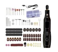 Ensemble d'outils rotatifs 155 en 1 avec 3 vitesses réglables, corps portable, réduit la fatigue de la main, parfait pour les projets d'artisanat et de gravure