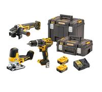DeWALT DCK329P2T Jeu d'outils a batterie (DCD796+DCG405+DCS335+18V/2x5.0Ah) 2xTstak