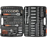 Ensemble de clés à cliquet - Sthor - 173 pièces - Métal robuste - Mallette de rangement - Pratique