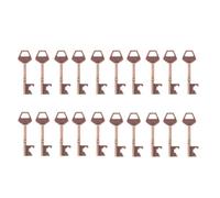 Ensemble d'ouverture de bouteille de clé vintage avec étiquettes actuelles | 20/50 PCS Party Keepsakes pour les invités | Ouvre-bouteilles en métal robuste pour les événements de (20pcs nude model)