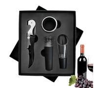 Ensemble D'ouverture De La Bouteille De, Boîte À Cadeau À, Quatre Parties, Fermeture À Vide En Acier Inoxydable, Prise De, Boîte Cadeau, Ouvre-bouteille À | Serveur En Boucherie