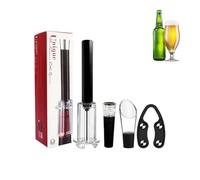 Ensemble d'ouverture de vin, ensemble décapsuleur, kit décapsuleur de vin rouge, kit décapsuleur avec bouchon sous vide, kit d'ouverture manuel pour bar, maison ou extérieur