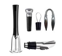 Ensemble d'ouvre-bouteille de vin, pompe à air pour enlever le avec coupe-papier d'aluminium, verseur d'aérateur, bouchon de vide, saces