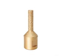 Ensemble d'ouvre-trous émeri pour meuleuse d'angle M14, forets dorés pour carrelage, marbre, granit, mur en béton, 6 mm à 16 mm, six options de taille, outil de perçage efficace pour les projets