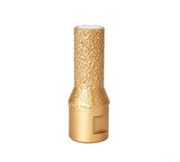 Ensemble d'ouvre-trous émeri pour meuleuse d'angle M14 pour perçage de marbre pour carrelage, granit, béton, mur de 6 mm à 16 mm, finition dorée (16 mm)